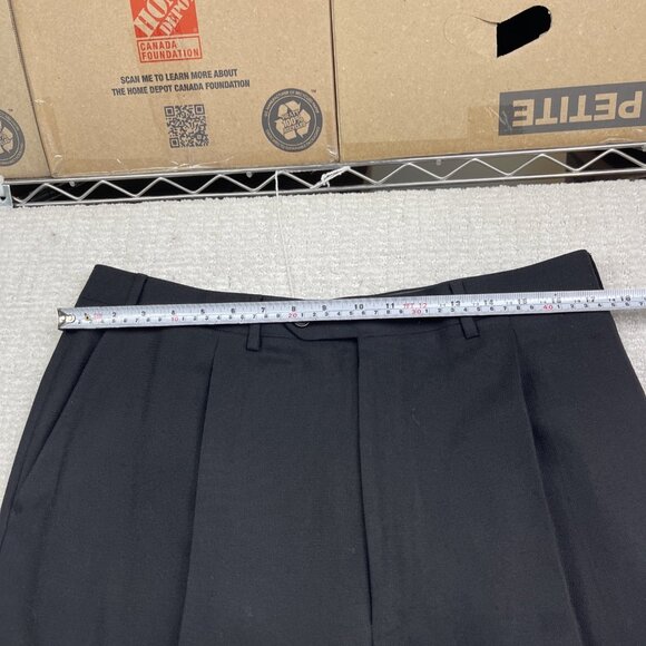 Canali Super 120s 100% Wool Men's 2-Piece Suit Jacket / Pants Black / Blue 54 R - Picture 15 of 16